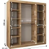 Armoire coulissante Roma 2 180, profondeur 62 blan