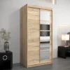 Armoire coulissante Roma 1 100, profondeur 62 sonoma