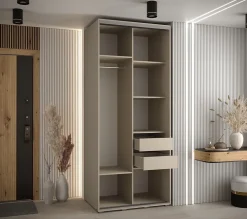 Armoire Dakota 4 a portes coulissantes 110/60/235,2 portes