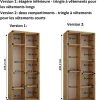 Armoire Dakota 2 a portes coulissantes 110/45/235,2 portes