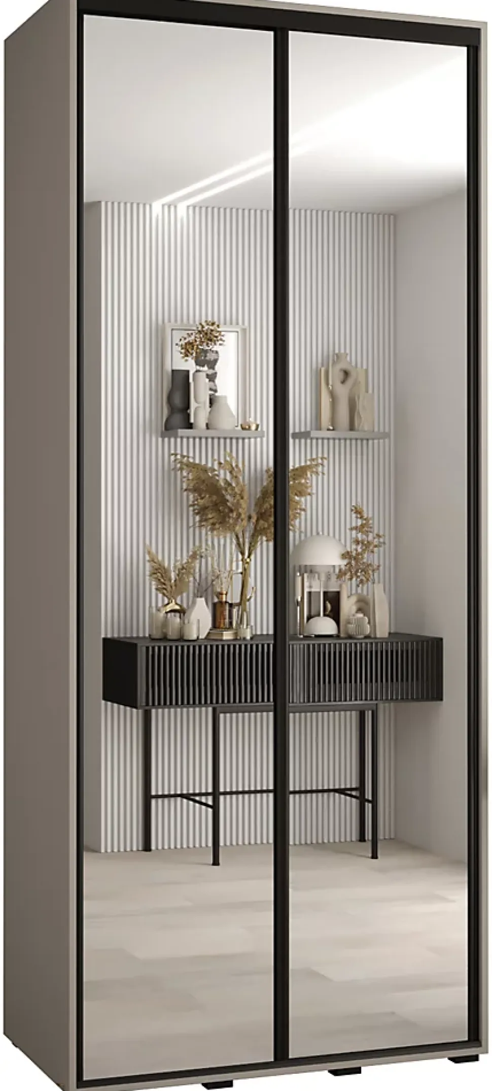 Armoire Dakota 2 a portes coulissantes 110/45/235,2 portes