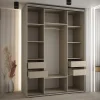 Armoire Dakota 3 a portes coulissantes 170/60/235,3 portes