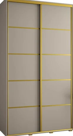 Armoire Dakota 4 a portes coulissantes 130/45/235,2 portes