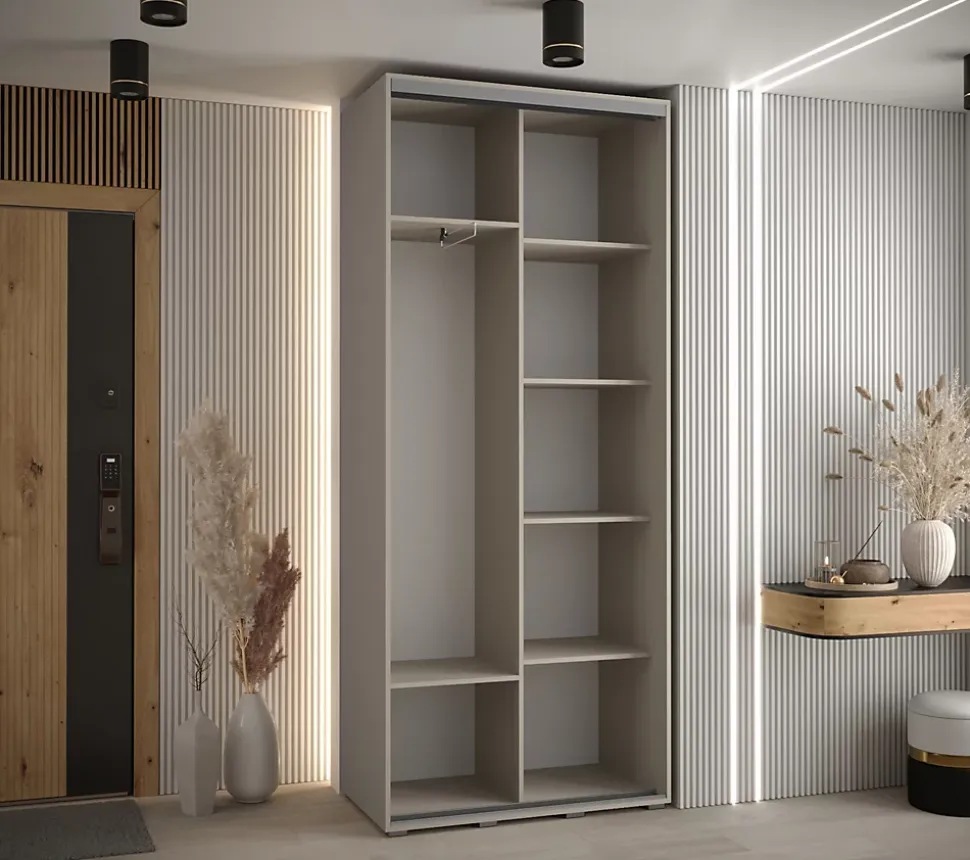 Armoire Dakota 4 a portes coulissantes 110/45/235,2 portes