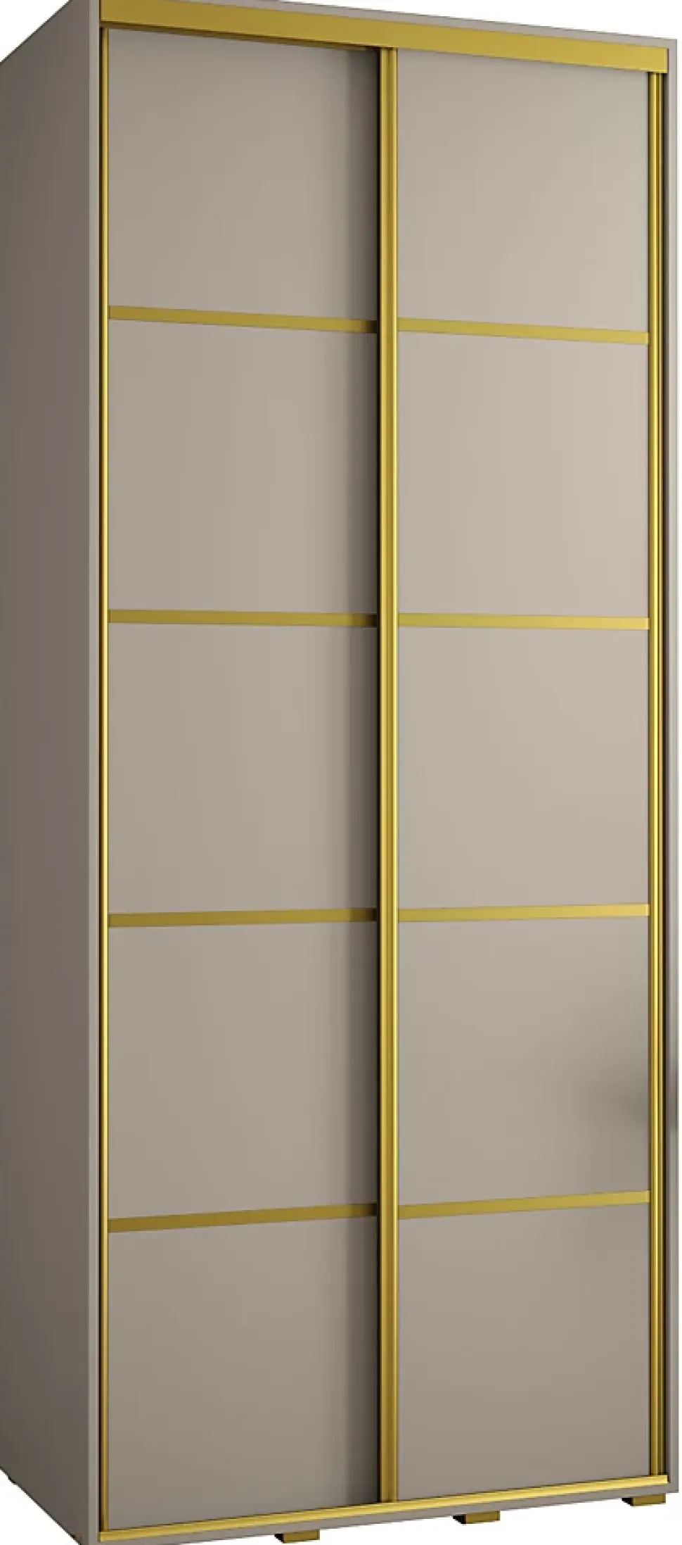 Armoire Dakota 4 a portes coulissantes 110/45/235,2 portes