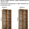 Armoire Dakota 4 a portes coulissantes 120/45/235,2 portes
