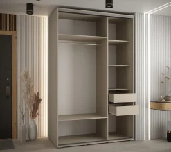Armoire Dakota 2 a portes coulissantes 150/60/235,3 portes