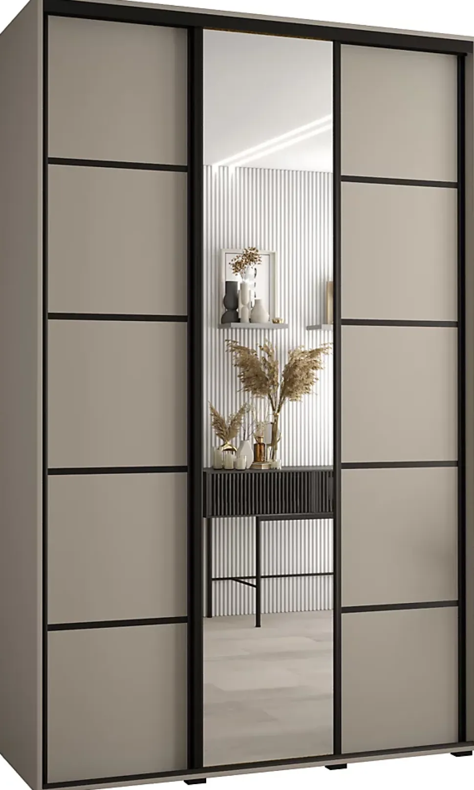 Armoire Dakota 5 a portes coulissantes 150/45/235,3 portes