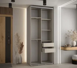 Armoire Dakota 2 a portes coulissantes 120/45/235,2 portes