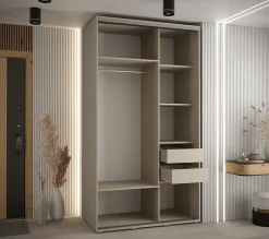 Armoire Dakota 2 a portes coulissantes 140/60/235,2 portes
