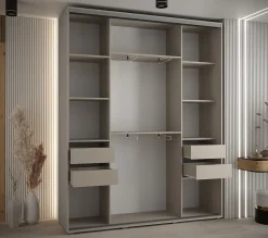 Armoire Dakota 3 a portes coulissantes 200/45/235,3 portes