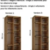 Armoire Dakota 1 a portes coulissantes 100/60/235,2 portes