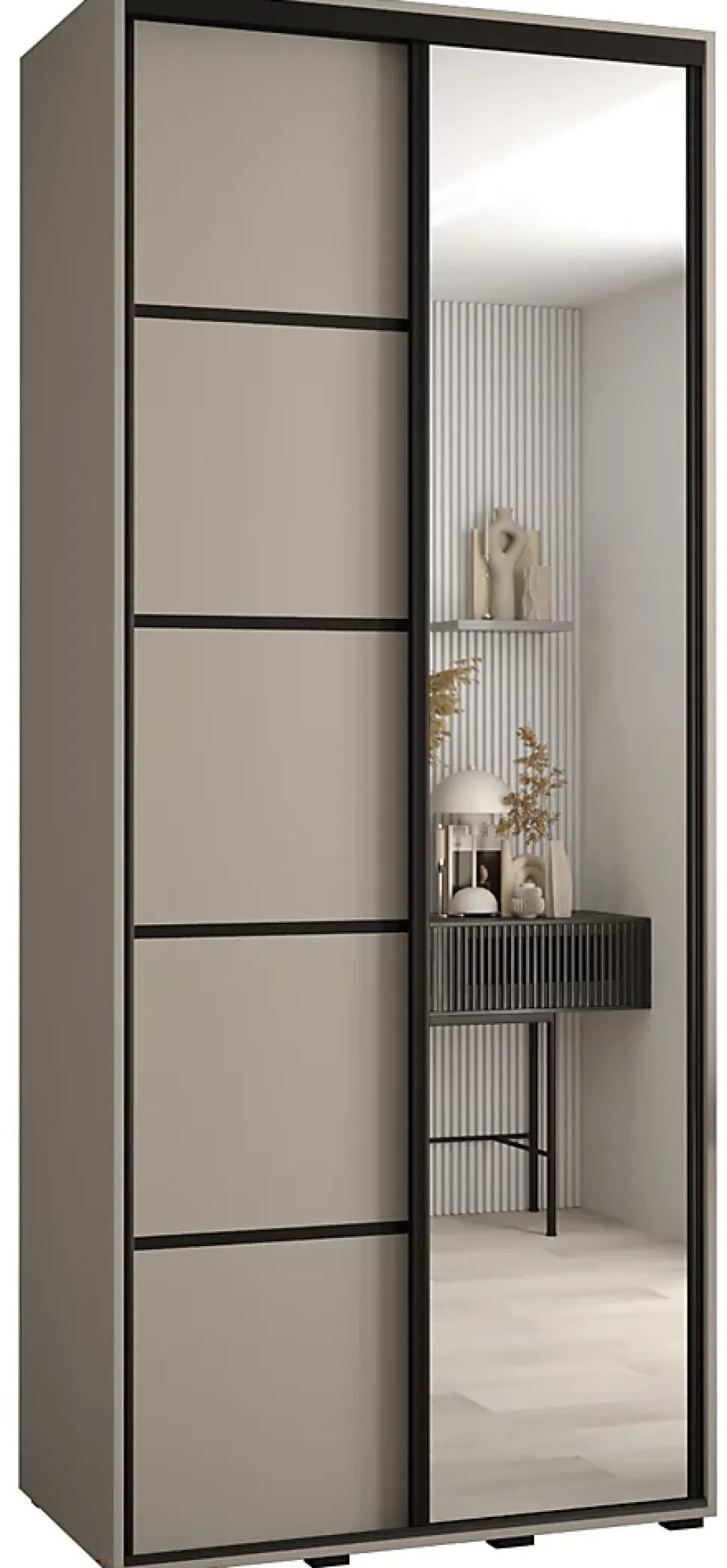 Armoire Dakota 5 a portes coulissantes 120/45/235,2 portes