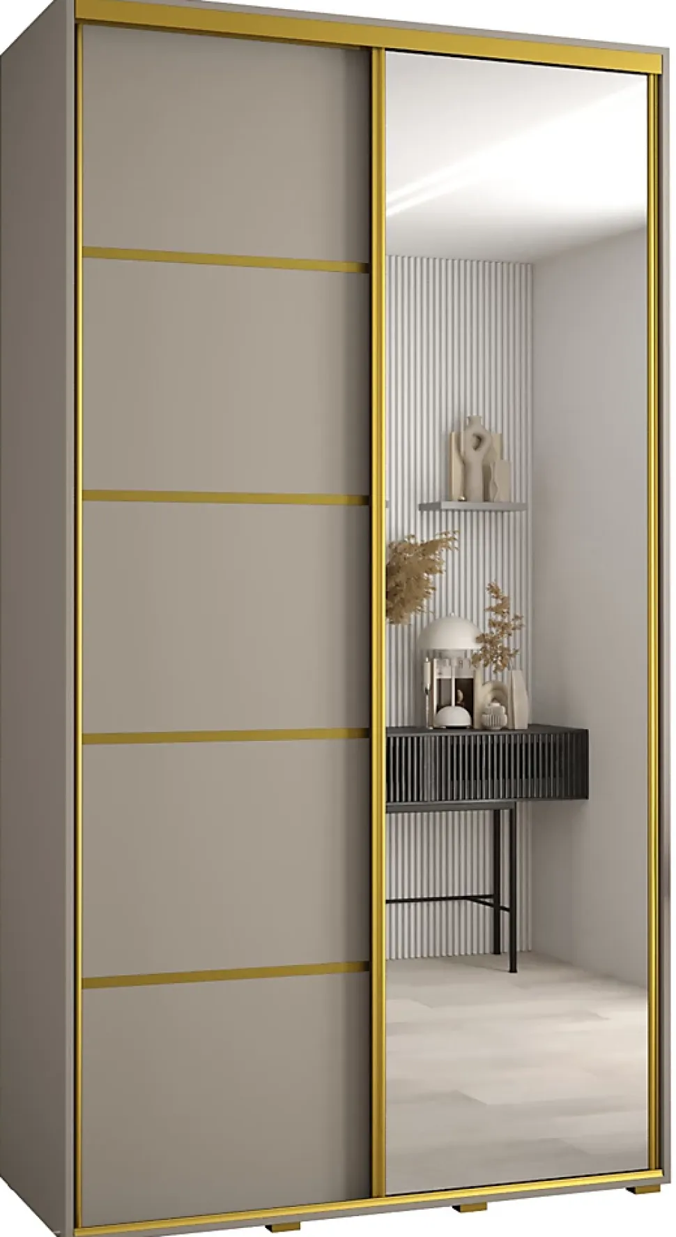 Armoire Dakota 5 a portes coulissantes 140/60/235,2 portes