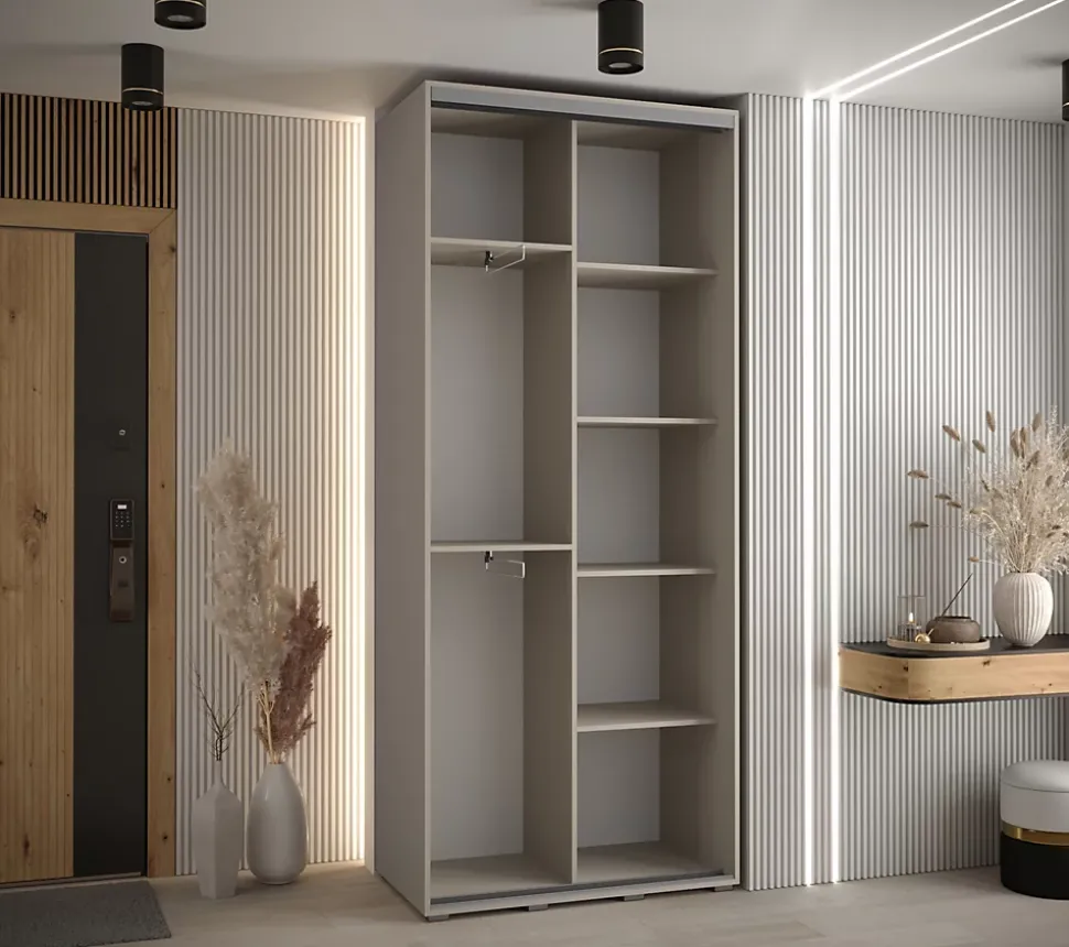 Armoire Dakota 5 a portes coulissantes 110/45/235,2 portes