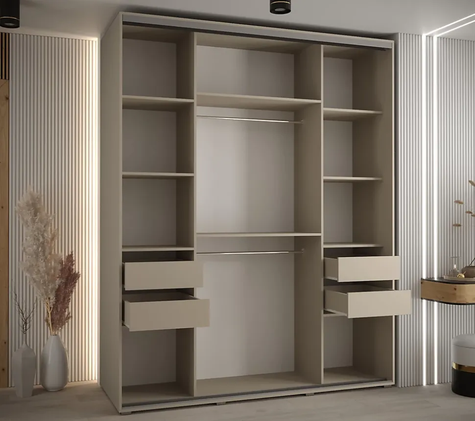 Armoire Dakota 3 a portes coulissantes 200/60/235,3 portes