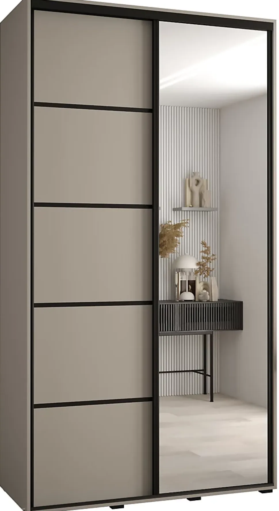 Armoire Dakota 5 a portes coulissantes 130/60/235,2 portes