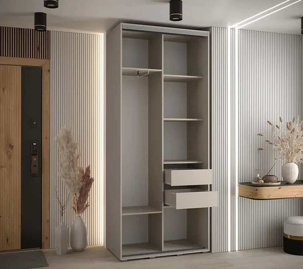 Armoire Dakota 4 a portes coulissantes 100/45/235,2 portes