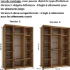 Armoire Dakota 2 a portes coulissantes 170/60/235,3 portes