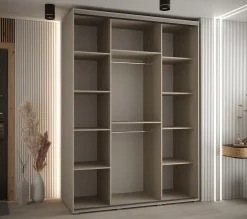 Armoire Dakota 2 a portes coulissantes 160/60/235,3 portes