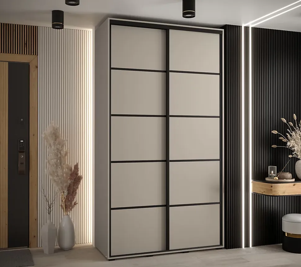 Armoire Dakota 4 a portes coulissantes 130/60/235,2 portes