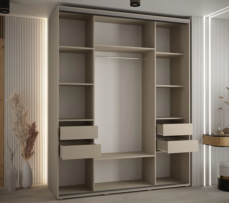 Armoire Dakota 1 a portes coulissantes 200/60/235,3 portes