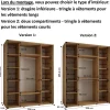 Armoire Dakota 4 a portes coulissantes 200/60/235,3 portes