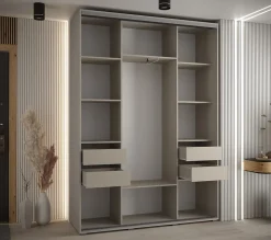 Armoire Dakota 1 a portes coulissantes 160/45/235,3 portes