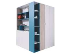 Armoire d'angle Camteso 113, Nombre d'étagères: 12, 190x135x135cm