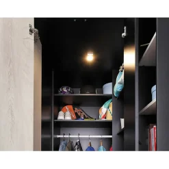 Armoire d'angle Camteso 113, Nombre d'étagères: 12, 190x135x135cm