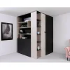 Armoire d'angle Camteso 113, Nombre d'étagères: 12, 190x135x135cm
