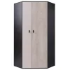 Armoire d'angle Camteso 100, Nombre d'étagères: 5, 190x90x90cm