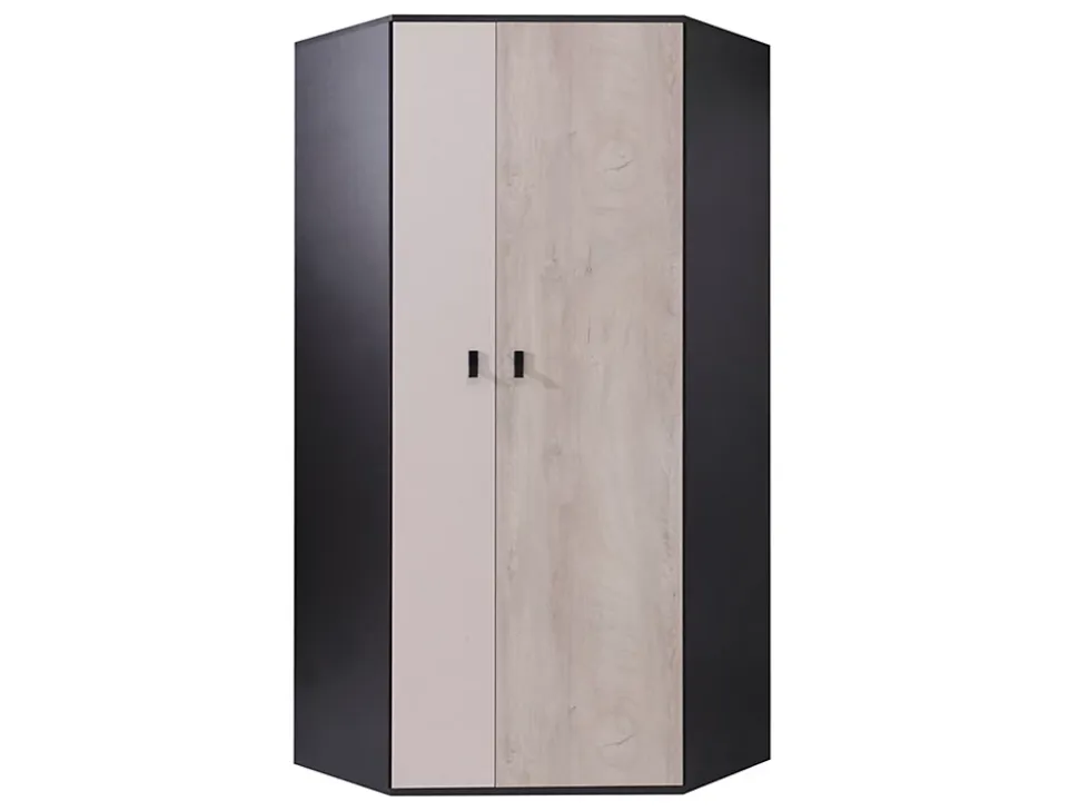 Armoire d'angle Camteso 100, Nombre d'étagères: 5, 190x90x90cm