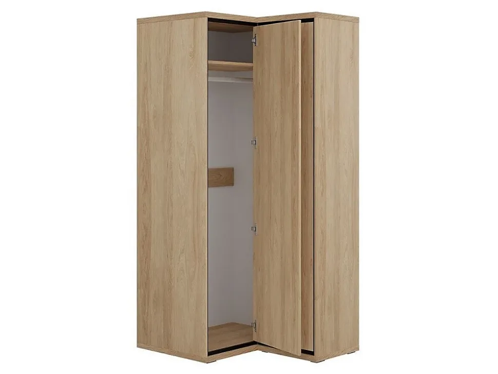 Armoire d'angle Etrmoni 110, Nombre d'étagères: 5, 197x103x85cm