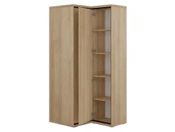 Armoire d'angle Etrmoni 110, Nombre d'étagères: 5, 197x103x85cm