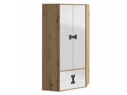Armoire d'angle Florevi 114, Nombre d'étagères: 3, 191x88x88cm