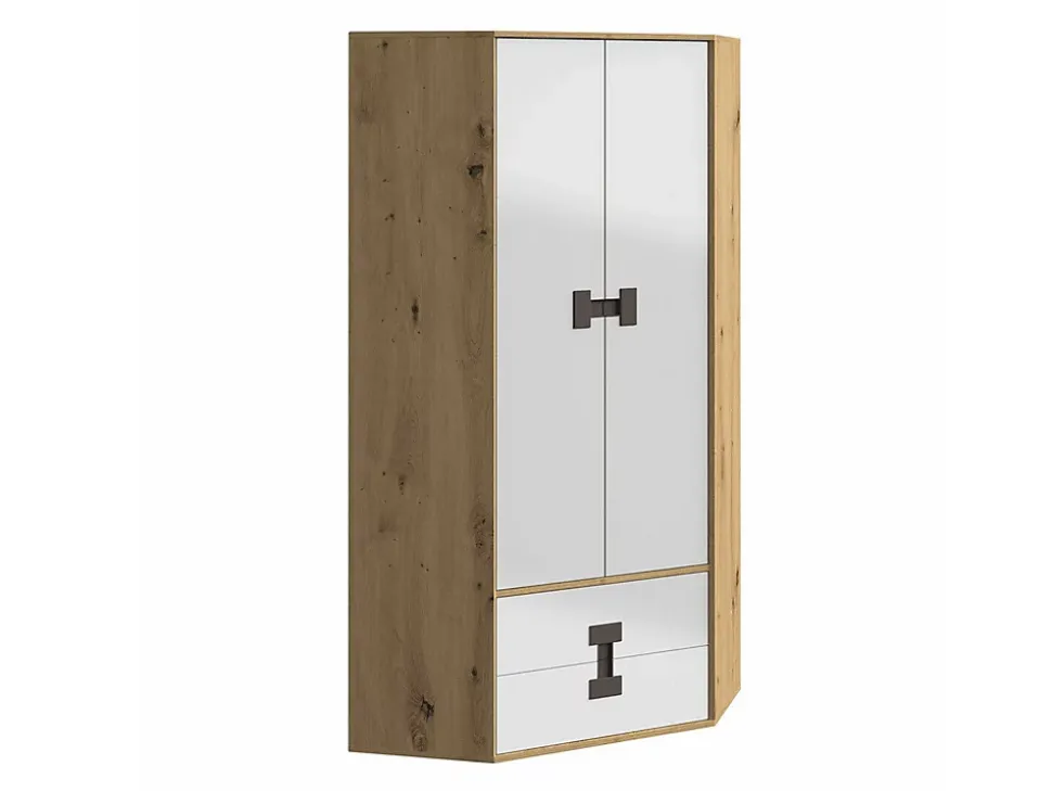 Armoire d'angle Florevi 114, Nombre d'étagères: 3, 191x88x88cm