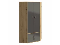 Armoire d'angle Florevi 114, Nombre d'étagères: 3, 191x88x88cm