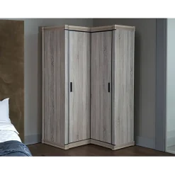 Armoire d'angle Lorelie 119, Nombre d'étagères: 5, 192x114x100cm