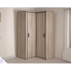 Armoire d'angle Lorelie 119, Nombre d'étagères: 5, 192x114x100cm