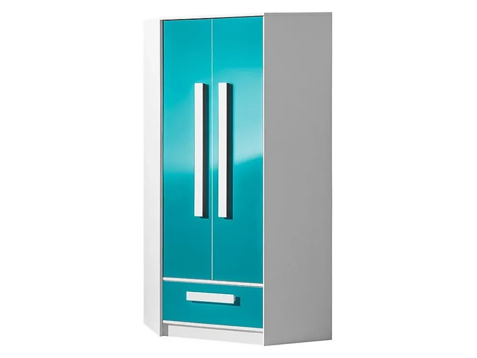 Armoire d'angle Merevari 103, Nombre d'étagères: 3, 191x87x87cm