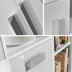 Armoire d'angle Merevari 103, Nombre d'étagères: 3, 191x87x87cm