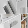 Armoire d'angle Merevari 103, Nombre d'étagères: 3, 191x87x87cm