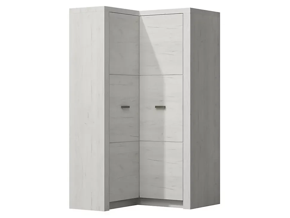 Armoire d'angle Serfeno 111, Nombre d'étagères: 5, 192x106x90cm
