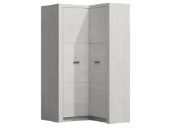 Armoire d'angle Serfeno 110, Nombre d'étagères: 5, 192x106x90cm