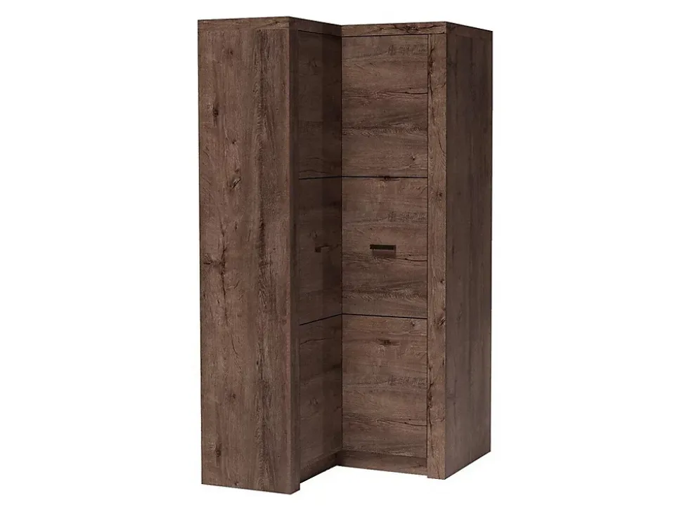Armoire d'angle Serfeno 111, Nombre d'étagères: 5, 192x106x90cm