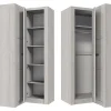 Armoire d'angle Serfeno 111, Nombre d'étagères: 5, 192x106x90cm