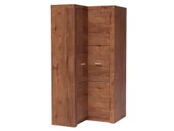 Armoire d'angle Serfeno 111, Nombre d'étagères: 5, 192x106x90cm