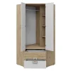 Armoire d'angle Tolfere 102, Nombre d'étagères: 3, 190x87x87cm