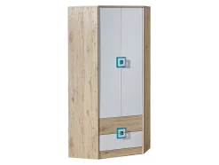 Armoire d'angle Tolfere 102, Nombre d'étagères: 3, 190x87x87cm